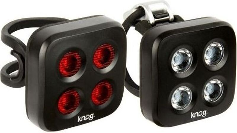 Cykellygte Knog Blinder Mob The Face Sort Front 80 lm / Rear 44 lm Cykellygte