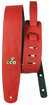 Leather guitar strap Basso Straps Eco 04 Leather guitar strap Crimson - 1