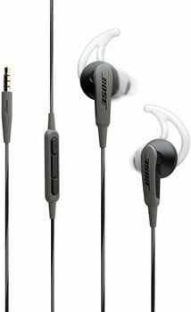 En la oreja los auriculares Bose Soundsport In-Ear Headphones Apple Charcoal Black - 1