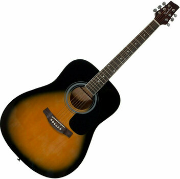 Guitarra dreadnought Pasadena AG160 Vintage Sunburst - 1