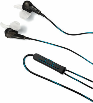 En la oreja los auriculares Bose QuietComfort 20 Apple Black/Blue - 1