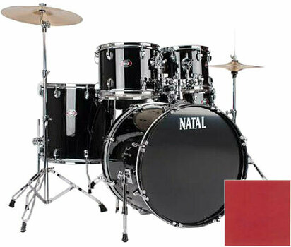 Акустични барабани-комплект Natal DNA Rock Red - 1