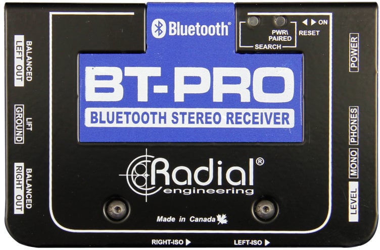 Procesador de sonido Radial BT-Pro Bluetooth Direct Box