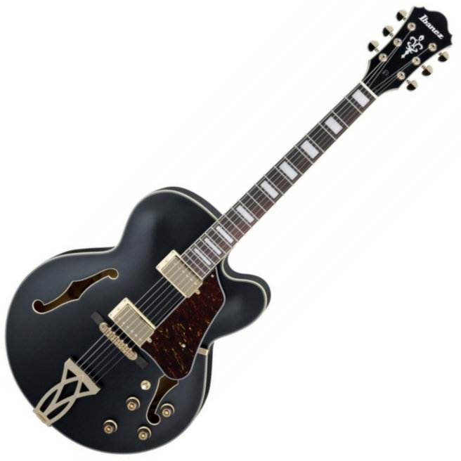 Semi-Acoustic Guitar Ibanez AF75G Artcore Black Flat