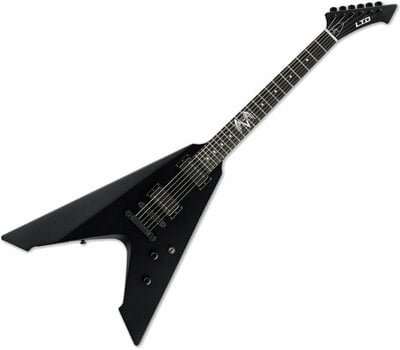 Electric guitar ESP LTD Vulture Black Satin - 1