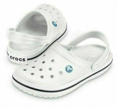 Scarpe unisex Crocs Crocband Clog White 41-42 - 1