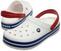 Unisex Schuhe Crocs Crocband Clog White/Blue Jean 39-40