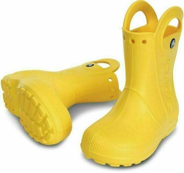 Obuv na loď Crocs Kids' Handle It Rain Boot Yellow 33-34 - 1