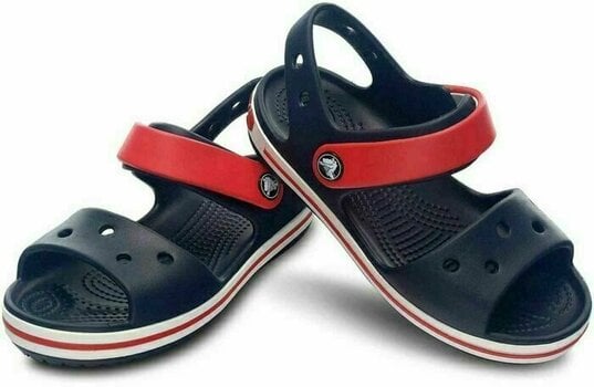Buty żeglarskie dla dzieci Crocs Kids' Crocband Sandal Navy/Red 30-31 - 1