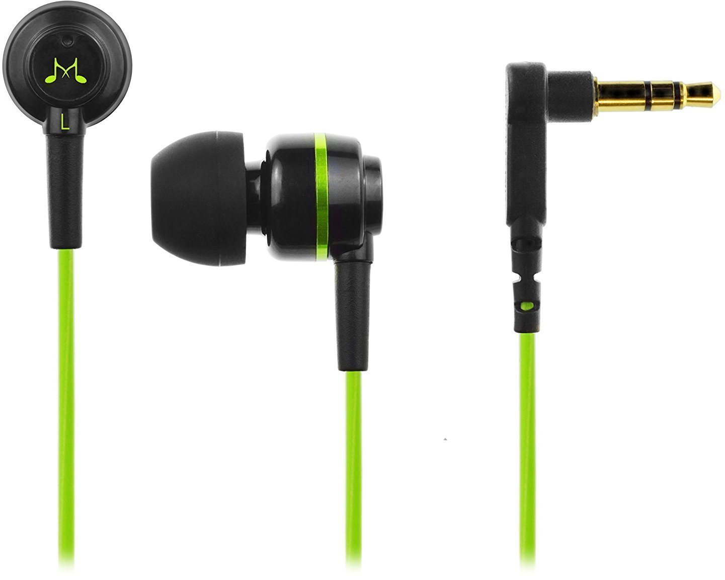 Auscultadores intra-auriculares SoundMAGIC ES18 Black-Green