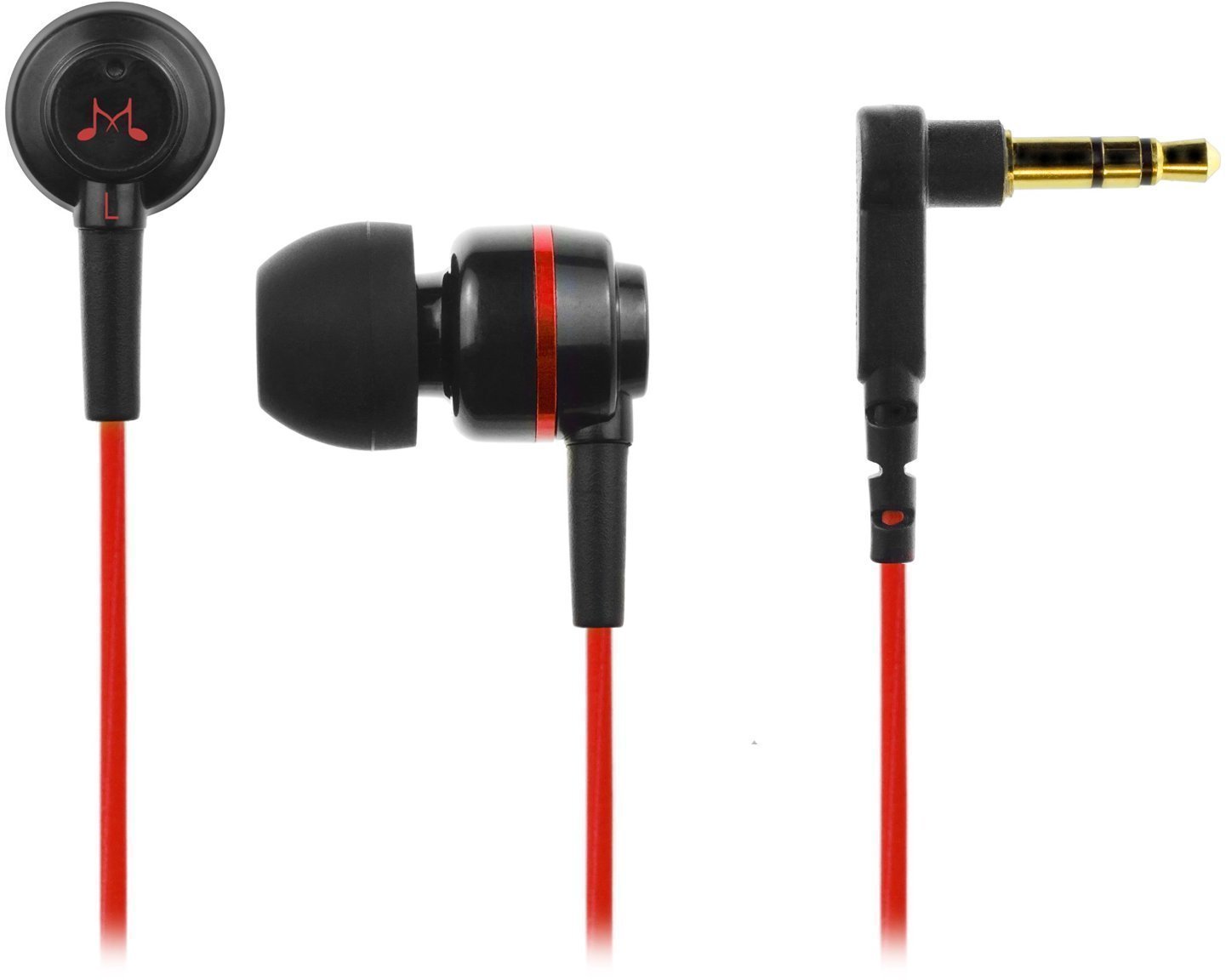 In-Ear Headphones SoundMAGIC ES18 Black-Red