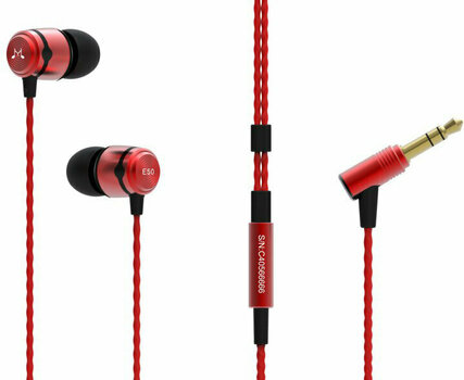 Auscultadores intra-auriculares SoundMAGIC E50 Black-Red - 1