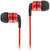 En la oreja los auriculares SoundMAGIC E80 Black-Red