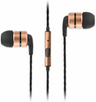 En la oreja los auriculares SoundMAGIC E80S Black-Gold - 1