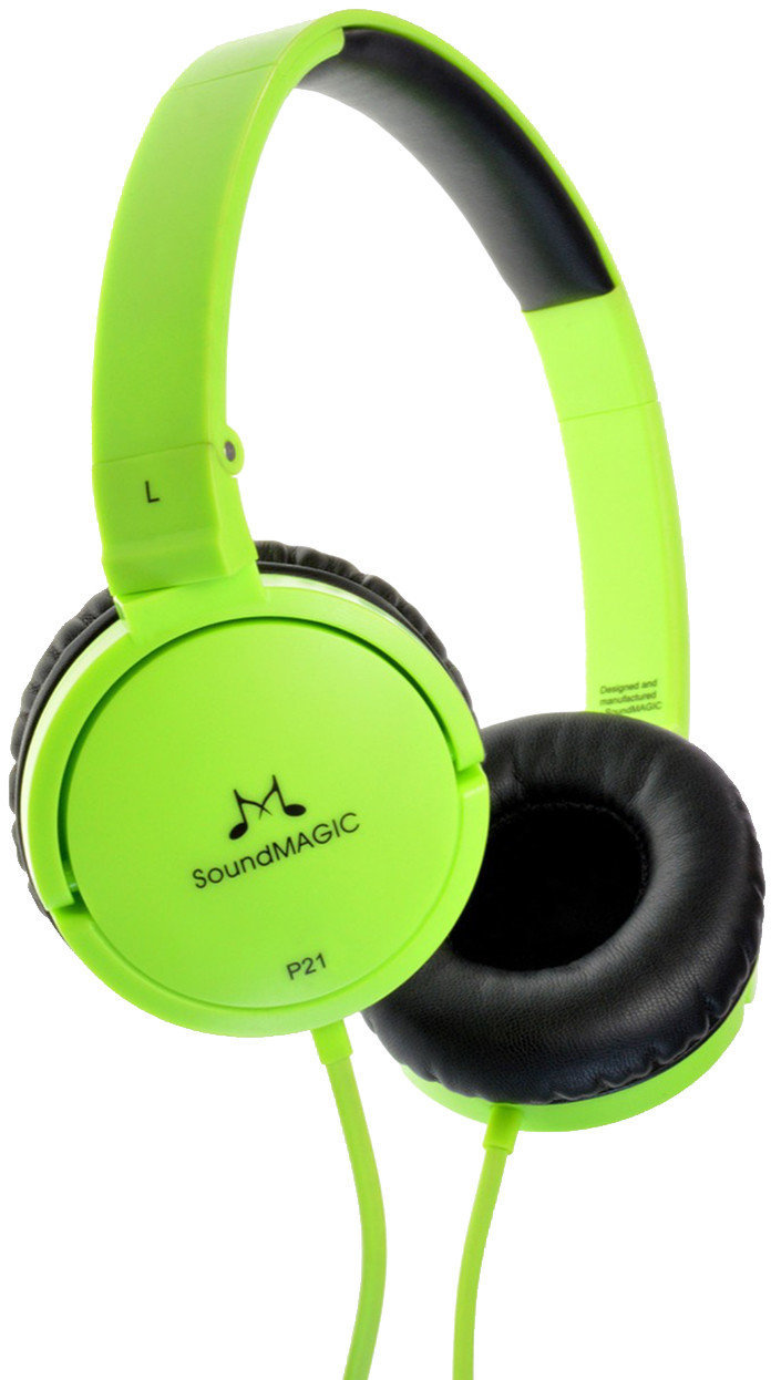 On-ear Fülhallgató SoundMAGIC P21 Green