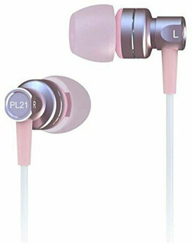 En la oreja los auriculares SoundMAGIC PL21 Pink - 1