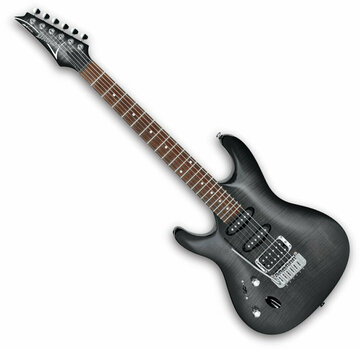 Elektrische gitaar voor linkshandige speler Ibanez SA160FML Transparent Gray Burst - 1