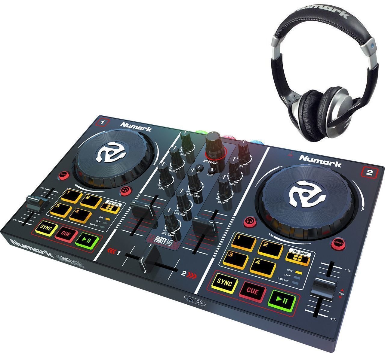 Controlador para DJ Numark Party Mix DJ Controller SET Controlador para DJ