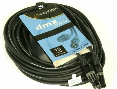 Kabel za DMX svjetlo ADJ 1621000010 AC-DMX3/15 3 p. XLRm/3 p. XLRf 15m DMX - 1