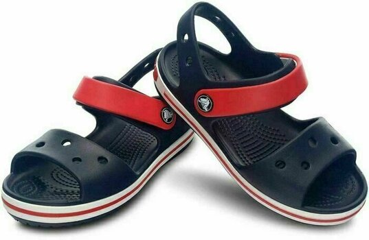 Kids Sailing Shoes Crocs Kids' Crocband Sandal Navy/Red 33-34 - 1