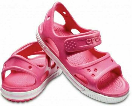 Kids Sailing Shoes Crocs Preschool Crocband II Sandal Paradise Pink/Carnation 30-31 - 1