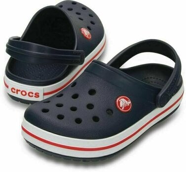 Crocs Kids' Crocband Clog Navy/Red 28 