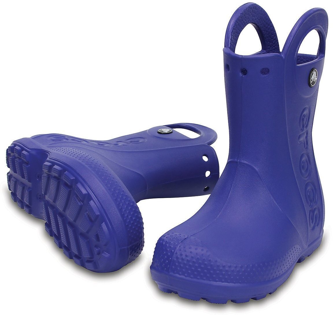 Kids Sailing Shoes Crocs Kids' Handle It Rain Boot Cerulean Blue 22-23
