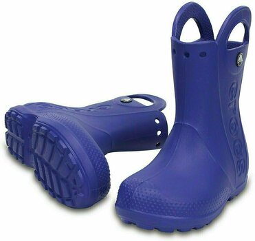Kids Sailing Shoes Crocs Kids' Handle It Rain Boot Cerulean Blue 22-23 - 1