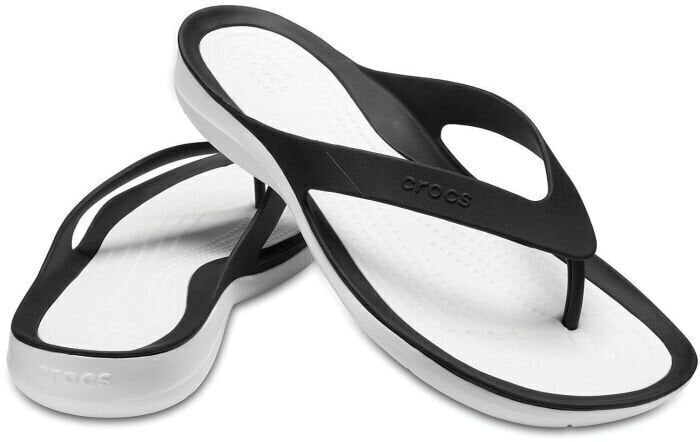 Buty żeglarskie damskie Crocs Women's Swiftwater Flip Black/White 36-37