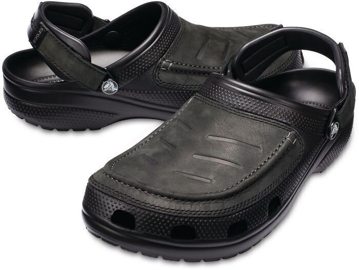 Mens Sailing Shoes Crocs Men's Yukon Vista Clog Black/Black 41-42