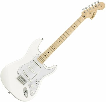 Електрическа китара Fender Squier FSR Affinity Series Stratocaster MN Olympic White - 1