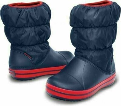 Dječje cipele za jedrenje Crocs Kids' Winter Puff Boot Navy/Red 28-29 - 1