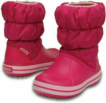 Buty żeglarskie dla dzieci Crocs Kids' Winter Puff Boot Candy Pink 32-33 - 1