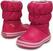 Kids Sailing Shoes Crocs Kids' Winter Puff Boot Candy Pink 32-33