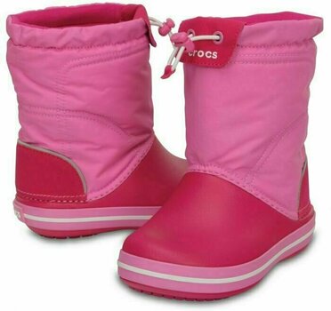 Kids Sailing Shoes Crocs Kids' Crocband LodgePoint Boot Candy Pink/Party Pink 30-31 - 1