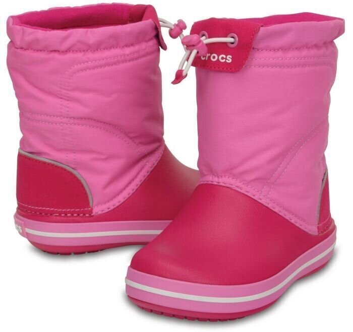 Kids Sailing Shoes Crocs Kids' Crocband LodgePoint Boot Candy Pink/Party Pink 32-33