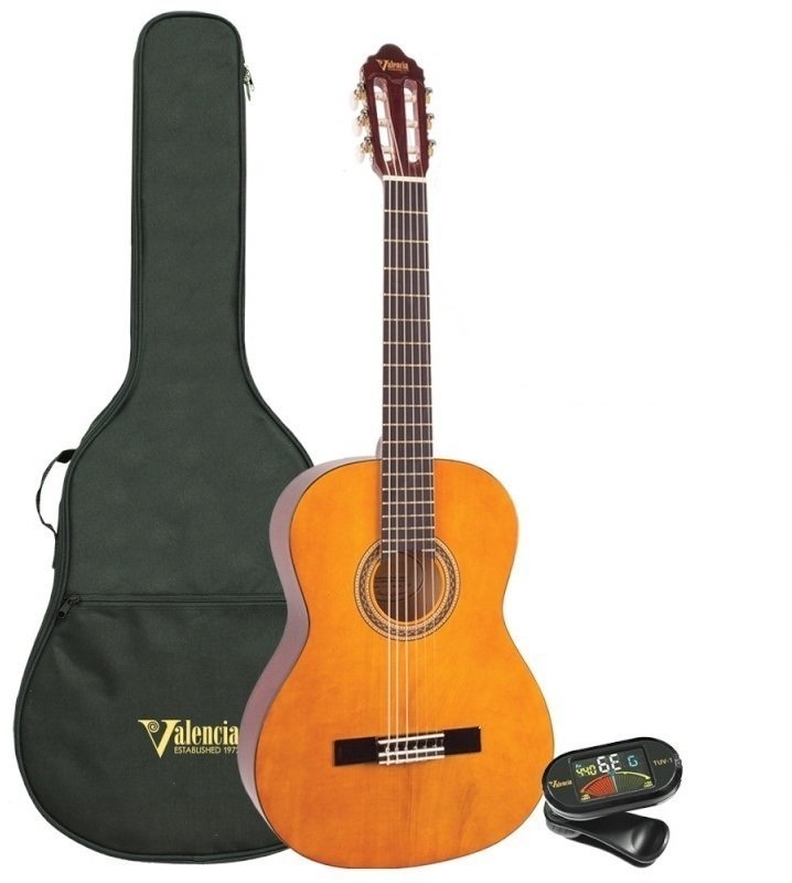 Guitare classique taile 3/4 pour enfant Valencia VC153K Natural