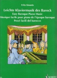Partitions pour piano Fritz Emonts Baroková hudba pre klavír Partition
