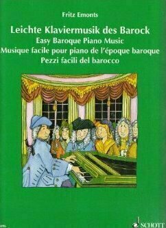 Music sheet for pianos Fritz Emonts Baroková hudba pre klavír Music Book - 1