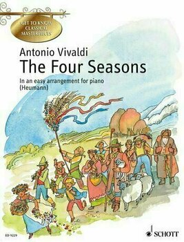 Music sheet for pianos Antonio Vivaldi The Four Season Music Book - 1