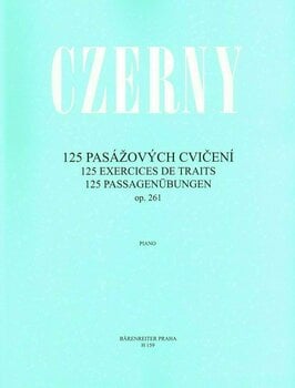 Partitura para pianos Carl Czerny 125 pasážových cvičení op. 261 Livro de música - 1