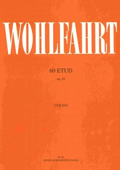 Nuty na instrumenty smyczkowe Franz Wohlfahrt 60 etud op. 45 Nuty - 1