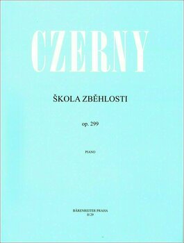 Partitura para pianos Carl Czerny Škola zbehlosti op. 299 - 1