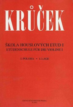 Music sheet for strings Václav Krůček Škola husľových etud I Music Book - 1