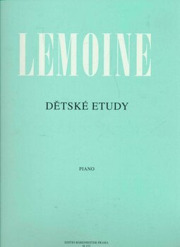 Notblad för pianon Henri Lemoine Detské etudy op. 37 - 1