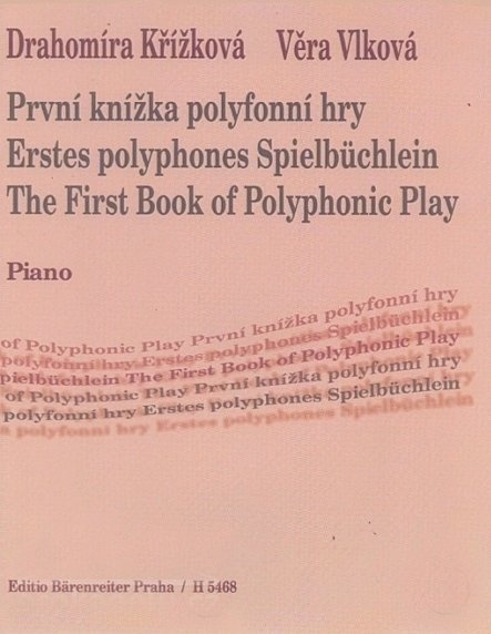 Note za klaviature Křížková-Vlková Prvá knižka polyfónnej hry Notna glasba