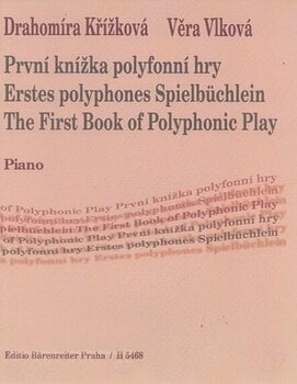 Note za klaviature Křížková-Vlková Prvá knižka polyfónnej hry Notna glasba - 1