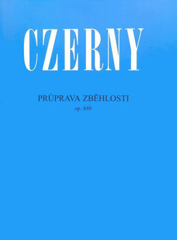 Partitura para pianos Carl Czerny Príprava zbehlosti op. 849 Music Book - 1