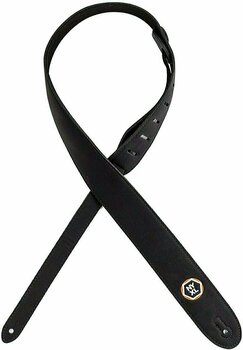 Leather guitar strap D'Addario Planet Waves 20NYXL01 Leather guitar strap Black - 1