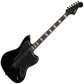 Guitare électrique Fender Squier Vintage Modified Baritone Jazzmaster RW Transparent Black - 1